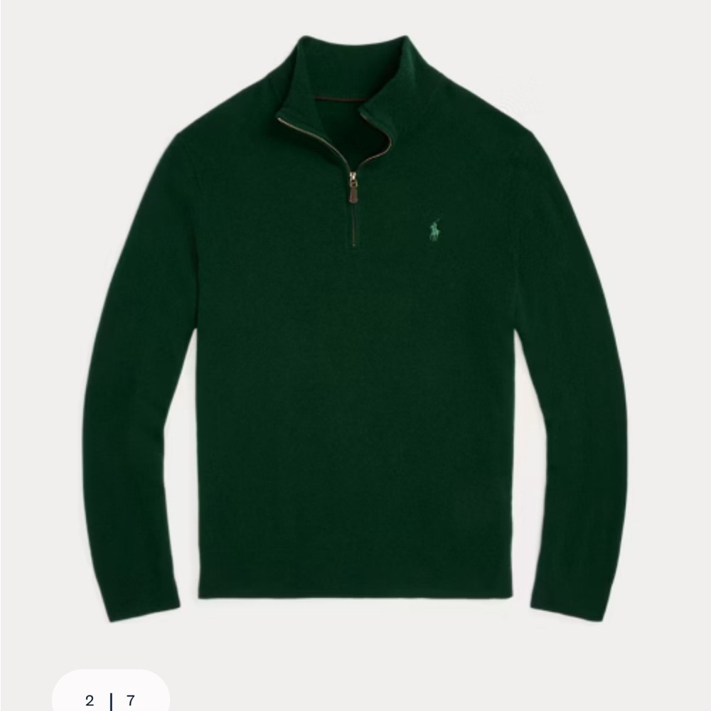 Ralph Lauren Quarter-Zip Wool Sweater